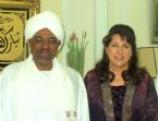 Barbara with Sudanese President Bashir